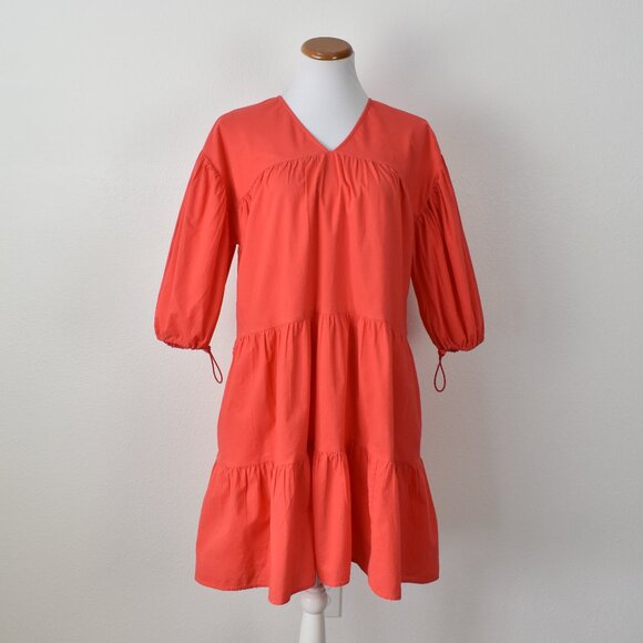 Sundry Dresses & Skirts - Sundry Anywhere Tiered Lounge Dress Coral - 1 Small 4-6